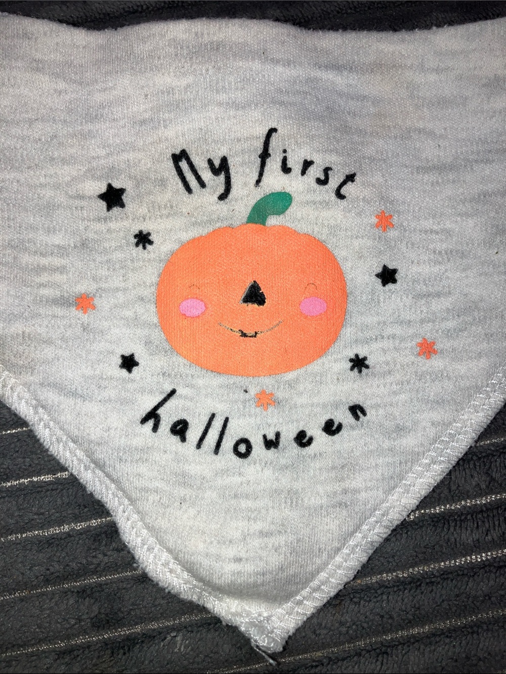 6/$15 My First Halloween Pumpkin Baby Bib from Modern Baby